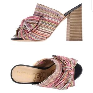 Brand New Sam Edelman Multi-color Stripe Mules 7.5